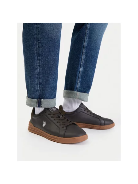 Sneakersy U.S. Polo Assn. brązowe