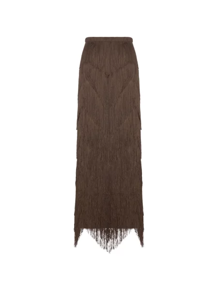 Макси пола Bless с ресни кафяво
