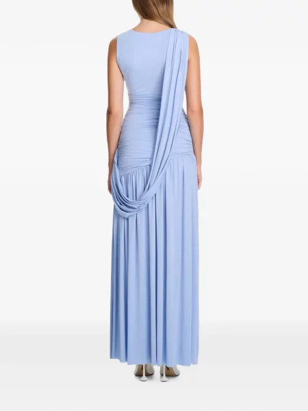Rochie maxi Axel 113 drapată albastru