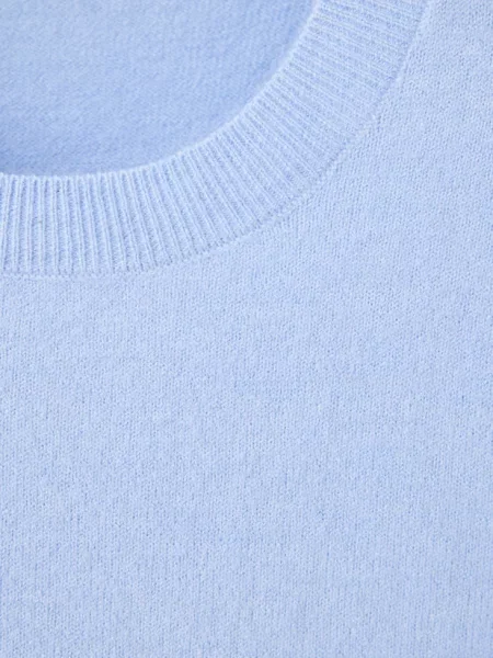 Sweter z dzianiny z krótkim rękawem Kobieta XXS MANGO błękitny