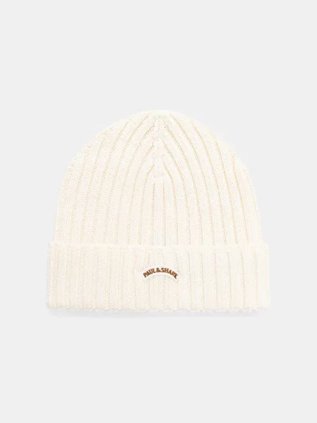 Paul&Shark beanie férfi gyapjú bézs