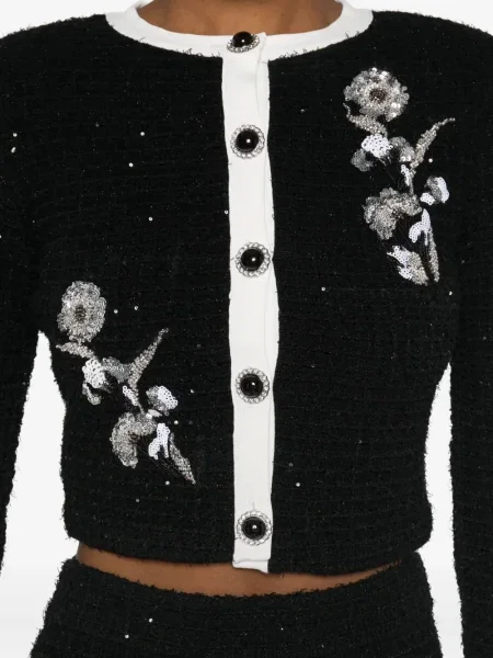 Geacă Self-portrait negru