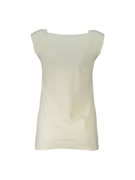 Podkoszulka Patrizia Pepe na szerokie ramiączka biała