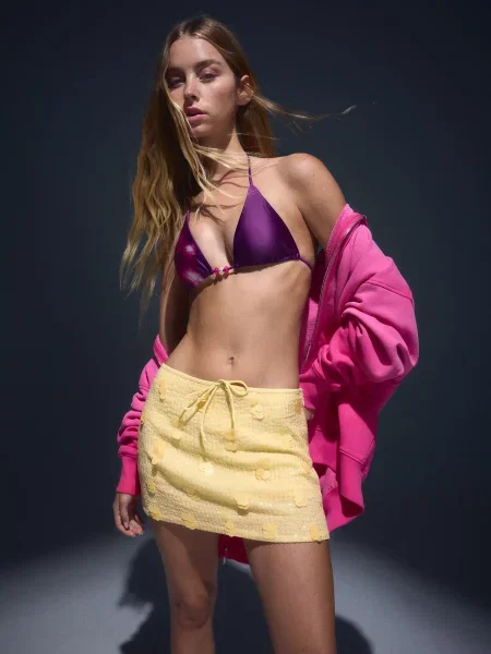 Bershka Suknja BLOBER' žuta