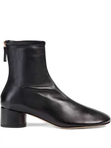 Cizme scurte Dear Frances din piele negru