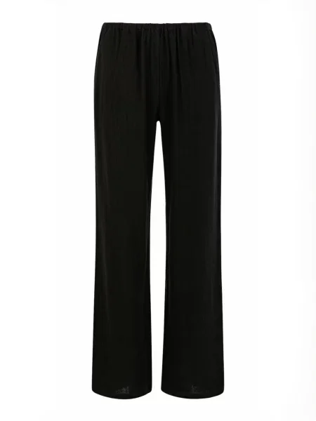 Coster Copenhagen Kalhoty EMINA pants in linen Sille černá