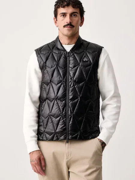 MOOSE KNUCKLES vestă de puf pentru bărbați negru
