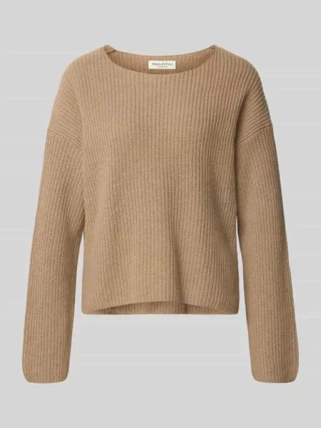 Sweter o kroju relaxed fit z mieszanki żywej wełny Marc O'polo