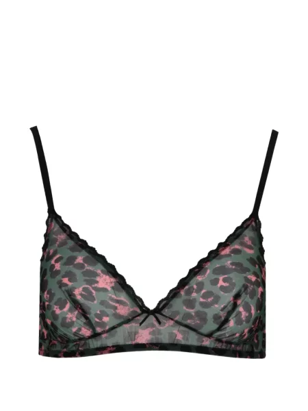 Sutien triunghi Laura Urbinati cu imagine cu model leopard verde