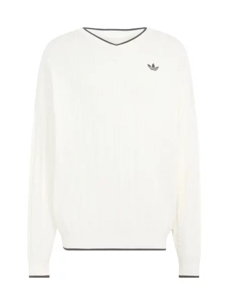 ADIDAS ORIGINALS Pulover gri alb