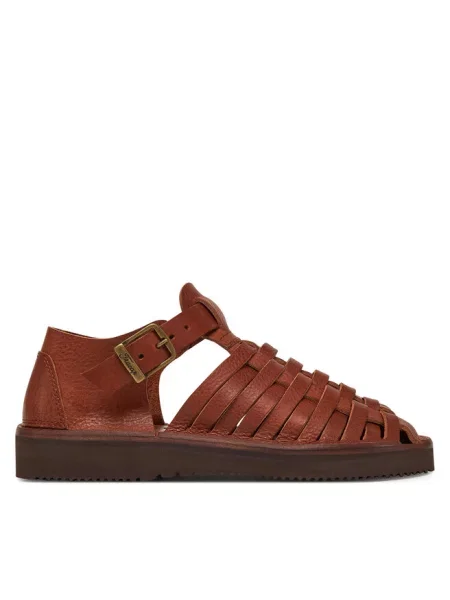 Fracap sandały skórzane Sandals brązowe