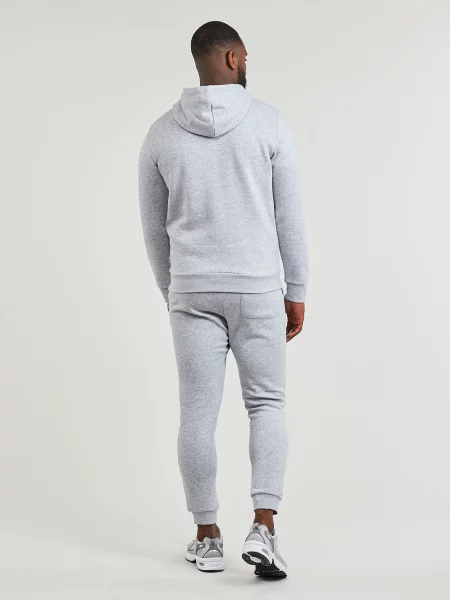 Mikina s kapucňou Jack & Jones s kapucňou s autogramom sivá