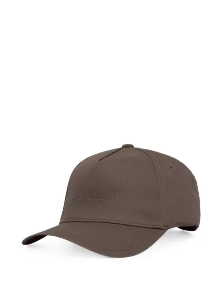 Șapcă Armani Exchange cu broderie maro