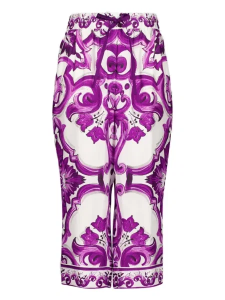 Pantaloni Dolce & Gabbana cu imagine violet