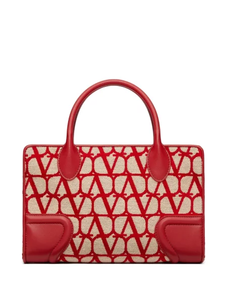 Geantă shopper Valentino Garavani roșu