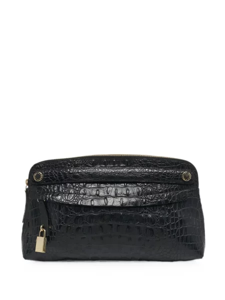 Geantă plic Furla din piele negru