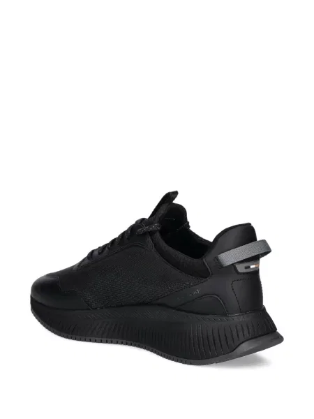 Sneakerși Boss cu șireturi din dantelă negru