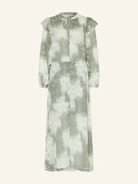 Sukienka maxi Inwear w kwiatki zielona