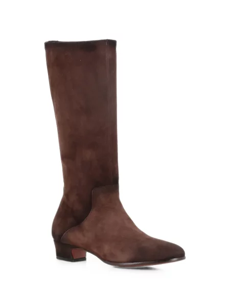 Botine Alexander Hotto din piele de căprioară maro