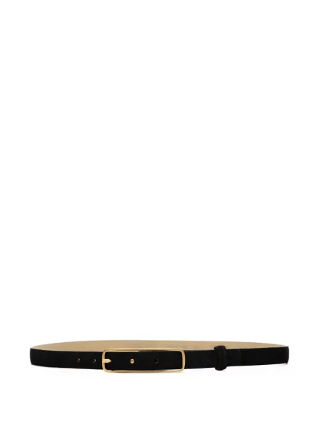 Pasek Poche Paris zamszowy czarny