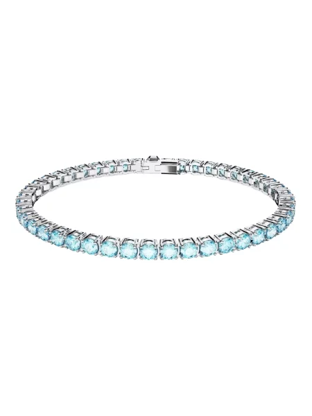 Bransoletka Swarovski do tenisa szara