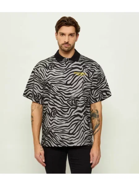 Tricou polo Just Cavalli negru