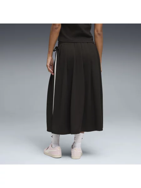 PUMA plisowana spódnica midi T7 Odzież S czarny