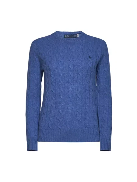 Polo Ralph Lauren sweter z dodatkiem kaszmiru niebieski