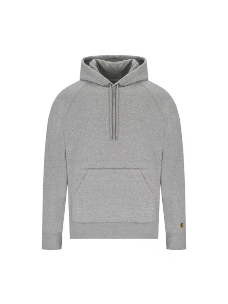 Carhartt Wip Bluzy Mężczyzna S Bluza Chase z Logo szary