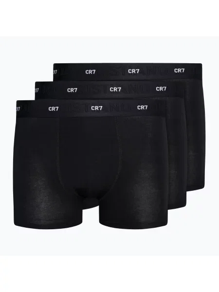 Boxerky Bamboo Trunk FSC 3 pary black bílé
