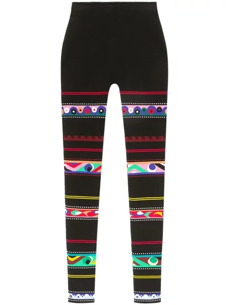 Leggings Pucci cu imagine cu imprimeu abstract negru