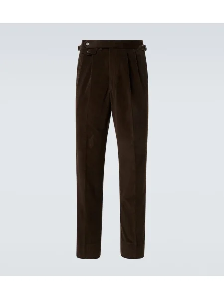 Pantaloni Dunhill de catifea cord verde