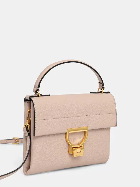 Шкіряна сумочка Coccinelle Arlettis фіолетовий