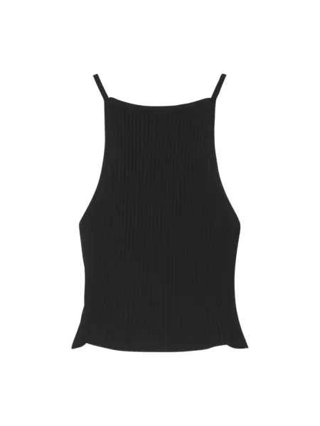 Top Courreges bez rękawów czarny