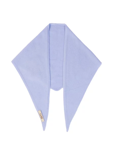 GOBI Cashmere Fular Unisex Triangular Cashmere Scarf pastel albastru