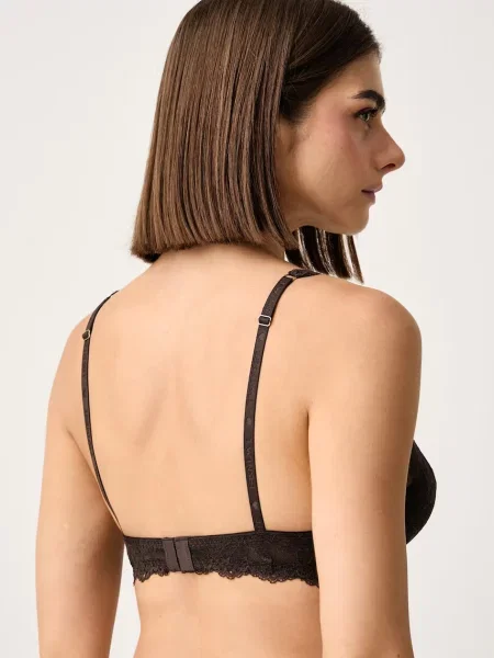 Twinset braletka krajková hnědá