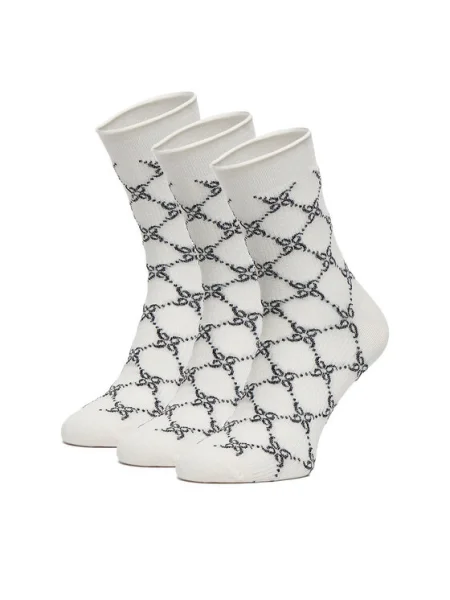 Nine West Комплект 3 чифта дълги чорапи дамски 3 PACK черен