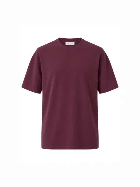 TRAPP Tricou Kai burgundy roșu