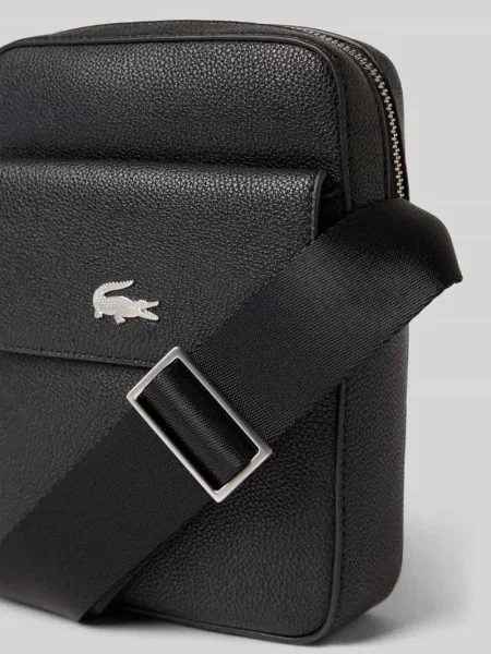 Torba na ramię Lacoste Business Vertical Satchel czarny