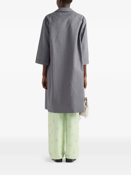 Palton Prada de mohair gri