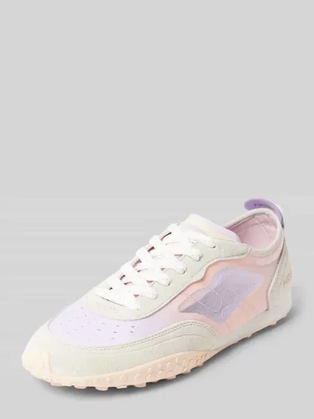 Sneakersy skórzane z nadrukiem z logo model ‘SWALLOW’ Hoff