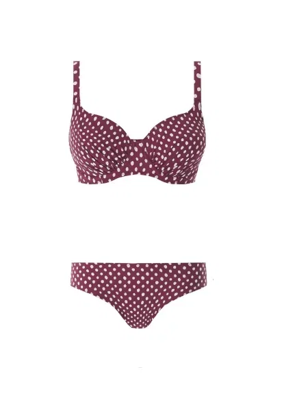 Купальник Fantasie Santa Monica поліамід/еластан бордовий