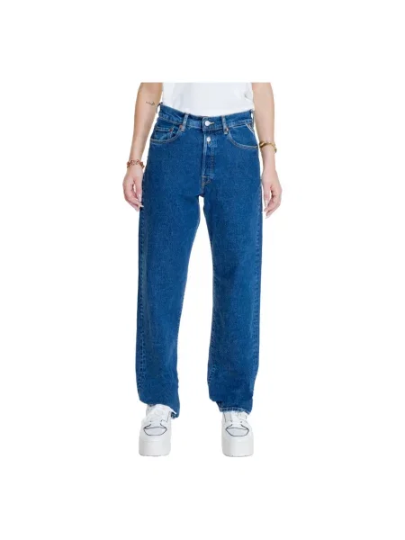 Proste jeansy Replay niebieskie
