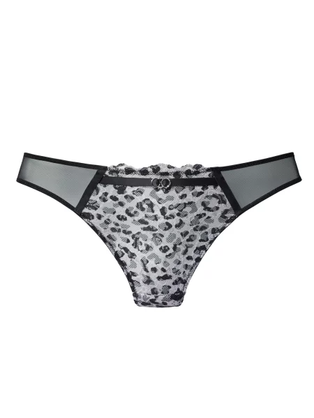 LASCANA Tanga gri deschis / negru alb