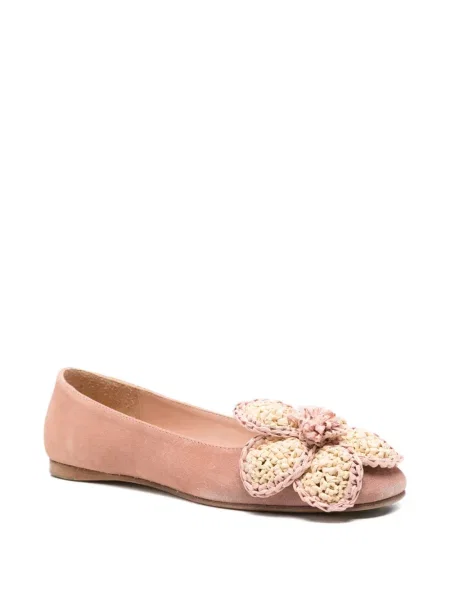 Balerini Paloma Barcelo cu model floral roz