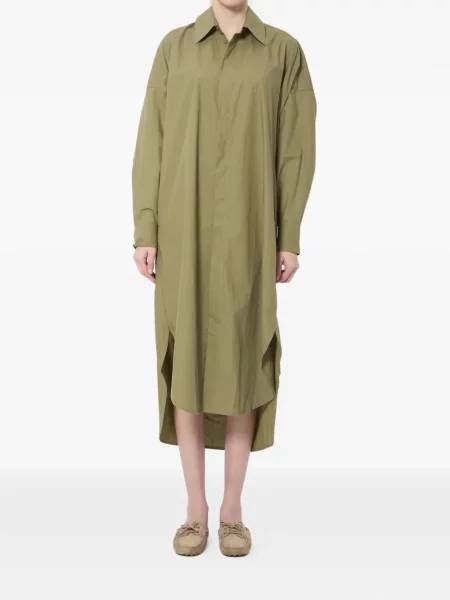 Rochie tip cămașă The Frankie Shop verde