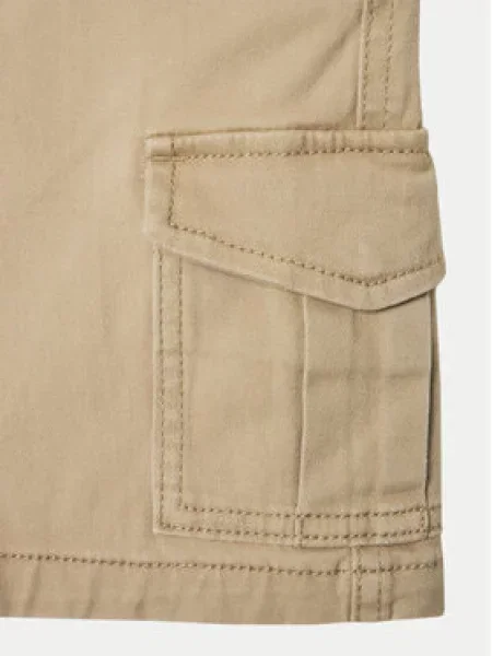 Šortky z materiálu Jack & Jones Junior béžové