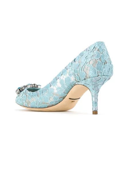 Krajkové lodičky Dolce & Gabbana modré