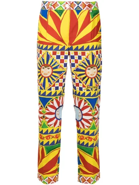 Pantaloni Dolce & Gabbana cu imagine roșu