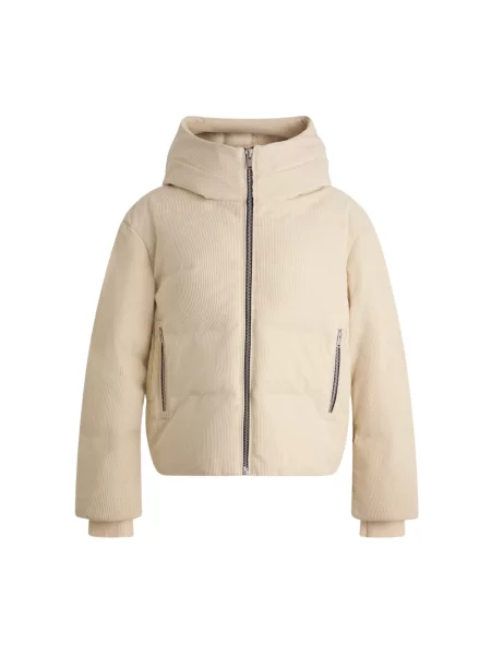 Aksamitna kurtka puchowa Fusalp beżowa